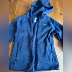 NWOT LL Bean blue zip up